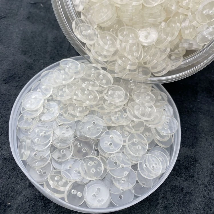 2 Hole Resin Clear Button